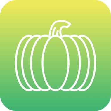 balkabağı simgesi, vektör illüstrasyonu 