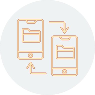 vector illustration of File Transfer modern icon            