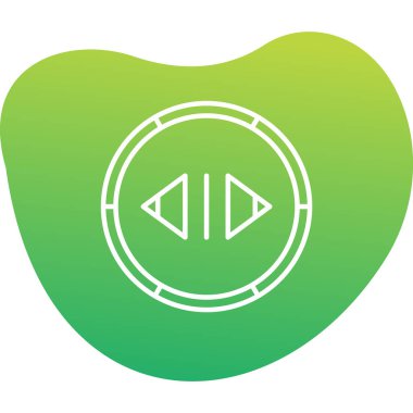 Düğme simgesi ögesinin vektör illüstrasyonu 