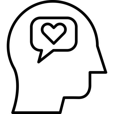 Empati web simgesi vektör çizimi