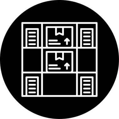 Stok simgesinin vektör illüstrasyonu 