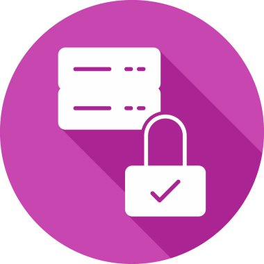 Güvenli simgenin vektör illüstrasyonu 