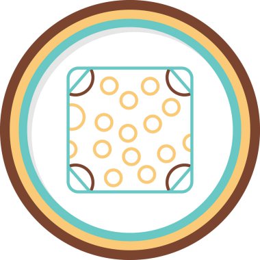 Döşeme. Web simgesi basit illüstrasyon