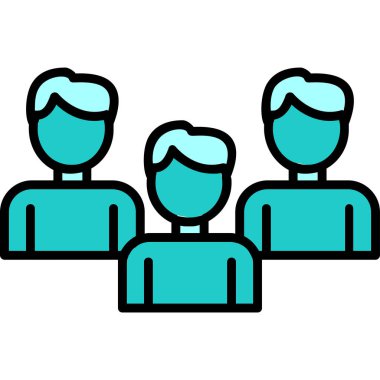 vector illustration of Group people icon 