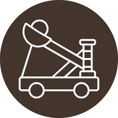 Mancınık. Web simgesi basit illüstrasyon              