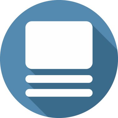 Dikdörtgen. Web simgesi basit illüstrasyon