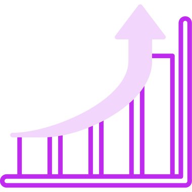 iş büyümesi grafik vektör illüstrasyonu