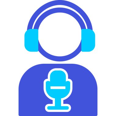 Dj web simgesi, vektör illüstrasyonu