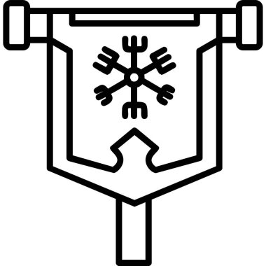 bayrak web simgesi, vektör illüstrasyonu