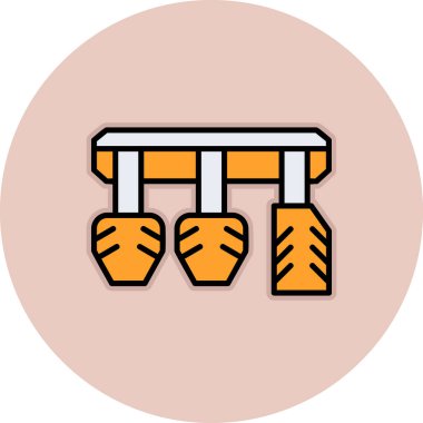 Araba Pedalları simgesinin vektör illüstrasyonu        