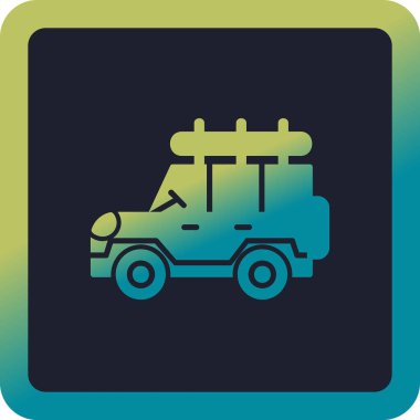 Safari cipi. Web simgesi basit illüstrasyon 