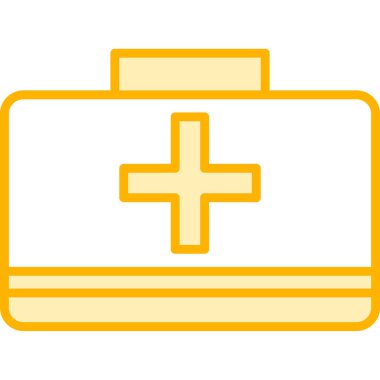 İlk yardım çantası vektör çizim 