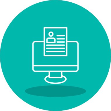 Çevrimiçi Web simgesi, vektör illüstrasyonu