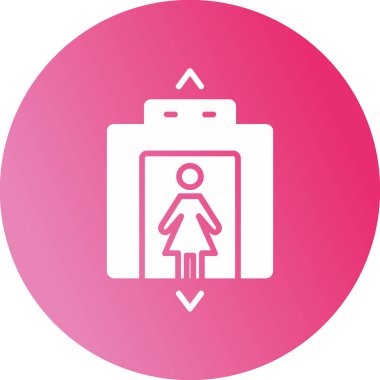 Kadın sembol simgesinin vektör illüstrasyonu 