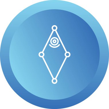 eşkenar dörtgen simgesi, vektör illüstrasyonu, tasarım şablonu