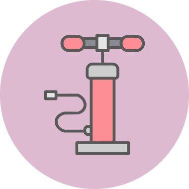 Hava pompası. Web simgesi basit illüstrasyon         