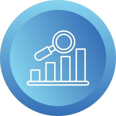 Veri analizi. Web simgesi basit illüstrasyon                  