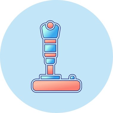 Modern joystick simgesinin vektör çizimi                             