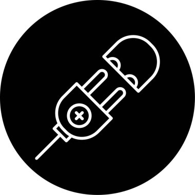 Fiş. Web simgesi basit illüstrasyon                       