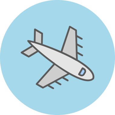  Uçak. Web simgesi basit illüstrasyon