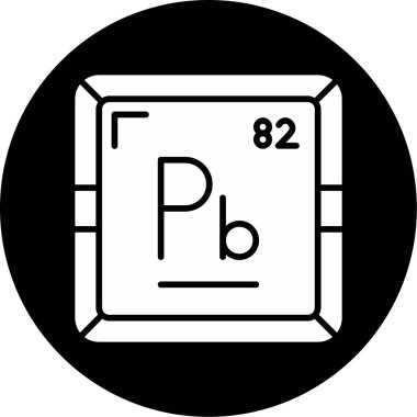Web için Plumbum kimyasal element simgesi