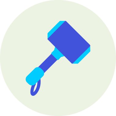 Çekiç ağı simgesi, basit vektör illüstrasyonu 