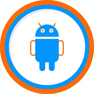 android simgesi vektör çizimi tasarımı