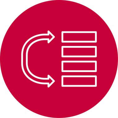 Veri simgesi, vektör illüstrasyonuna öncelik ver 