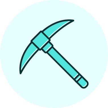 Kazma ağ simgesi, vektör illüstrasyonu                              