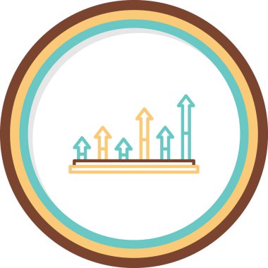 Sonuçlar düz simge, vektör illüstrasyonu