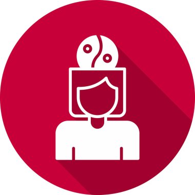 Stres Yönetimi simgesi, vektör illüstrasyonu basit tasarım