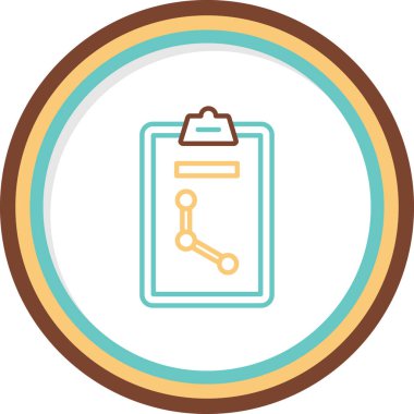 Analiz web simgesi, vektör illüstrasyonu