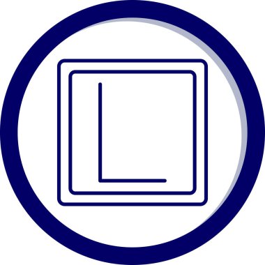 Simge, eğitim düğmesi, vektör illüstrasyonu öğreniliyor 