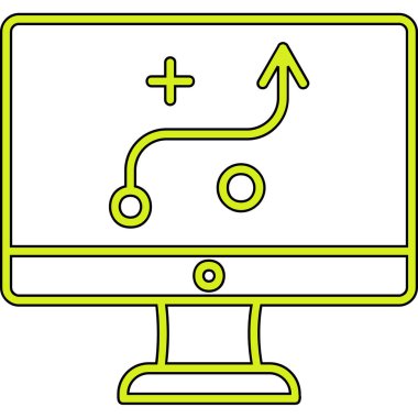 Strateji Simgesi Vektör illüstrasyonu 