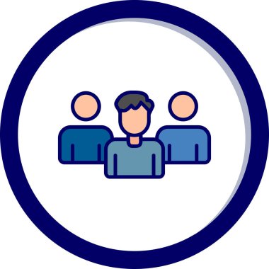 İş adamları ikon vektör illüstrasyonu. Danışmanlık ve Eğitim konsepti