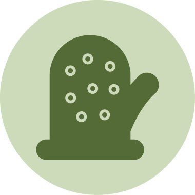 Bebek eldiveni. Web simgesi vektör illüstrasyonu