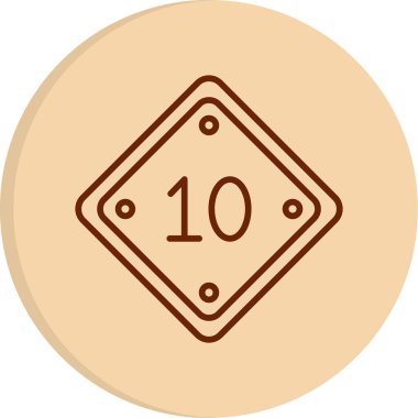 Yaş simgesi, basit vektör illüstrasyonu