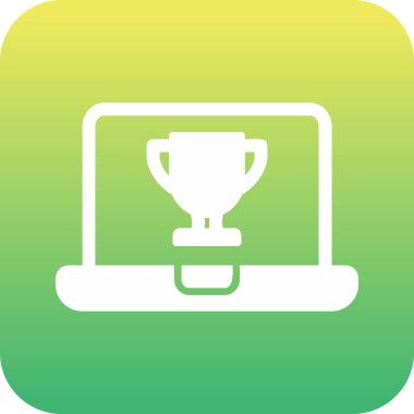 dizüstü bilgisayar simgesi, vektör illüstrasyonu basit tasarım