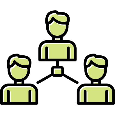 Sosyoloji simgesinin vektör illüstrasyonu 