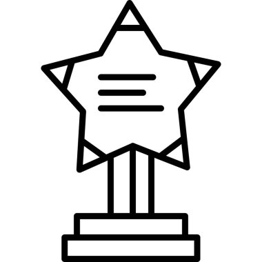 ödül yıldızı simgesi, basit tasarım
