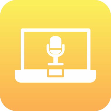 dizüstü bilgisayar simgesi, vektör illüstrasyonu basit tasarım