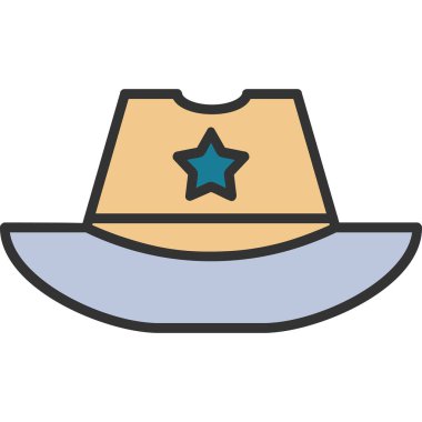 Şapka kutsal kişilerin resmi, basit vektör çizim 