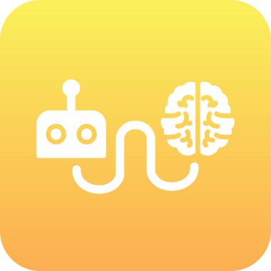 Beyin web simgesi vektör illüstrasyonunu yeniden başlat