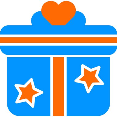 Hediye. Web simgesi basit illüstrasyon 