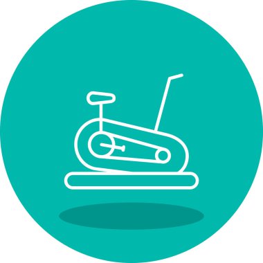 Sabit Bisiklet simge vektör çizim