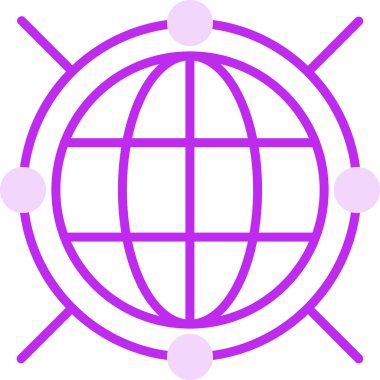 Küresel yönetimin vektör simgesi 