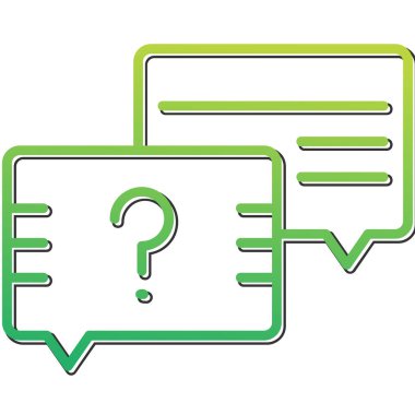 Sohbet baloncukları simgesi, vektör illüstrasyonu basit tasarım