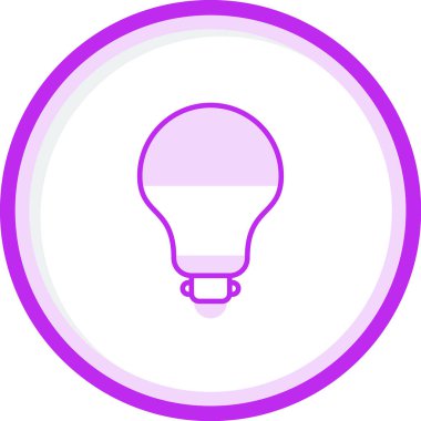 ampul simgesi, vektör illüstrasyonu