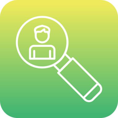 Asker Adayı Web simgesi vektör illüstrasyonu