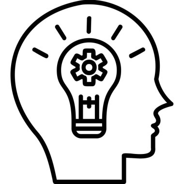 Moda biçiminde fikir simgesi  